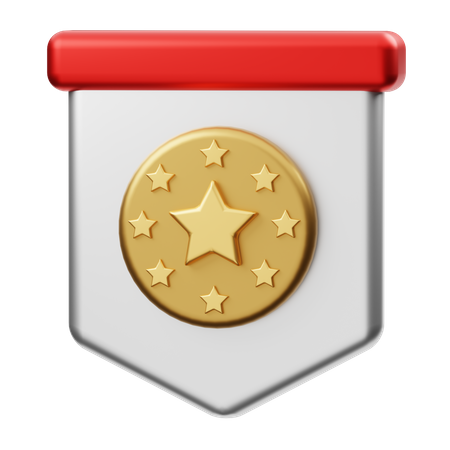 Star Badge  3D Illustration