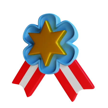 Star Badge  3D Illustration