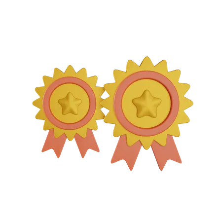 Star Badge  3D Illustration