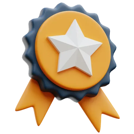 Star Badge  3D Illustration