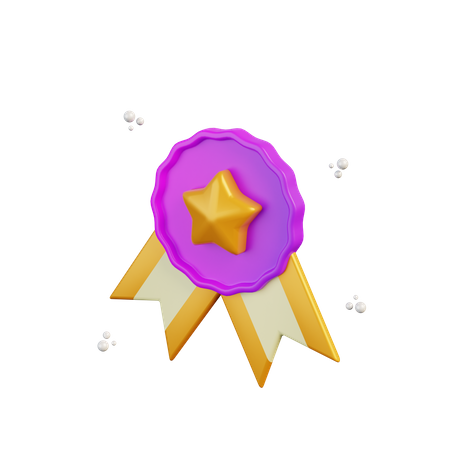 Star Badge  3D Illustration