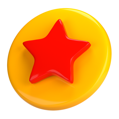 Star Badge  3D Illustration