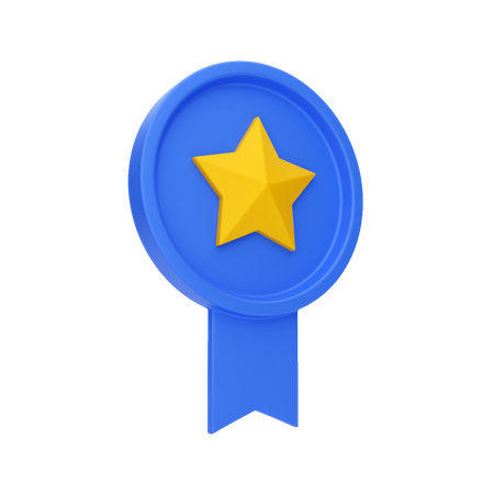 Star Badge  3D Illustration