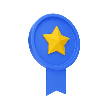 Star Badge  3D Illustration