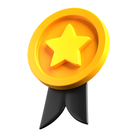 Star Badge  3D Illustration