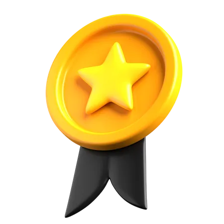 Star Badge  3D Illustration