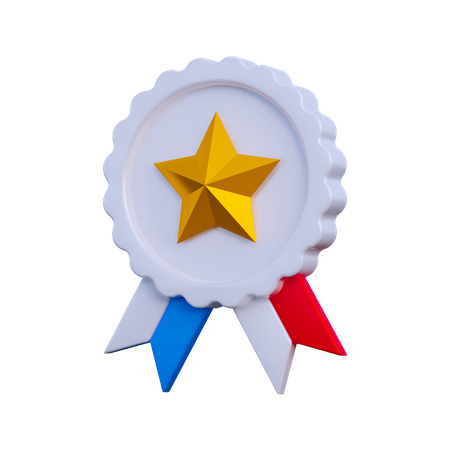 Star Badge  3D Illustration