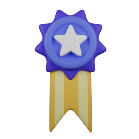 Star Badge  3D Illustration