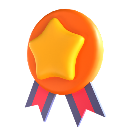 Star badge  3D Illustration