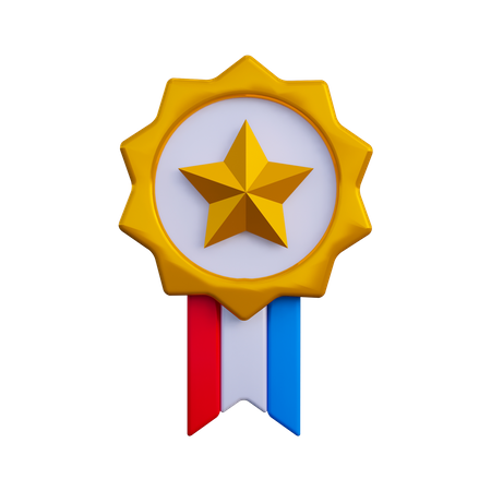 Star Badge  3D Illustration