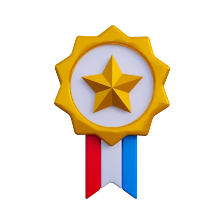 Star Badge  3D Illustration