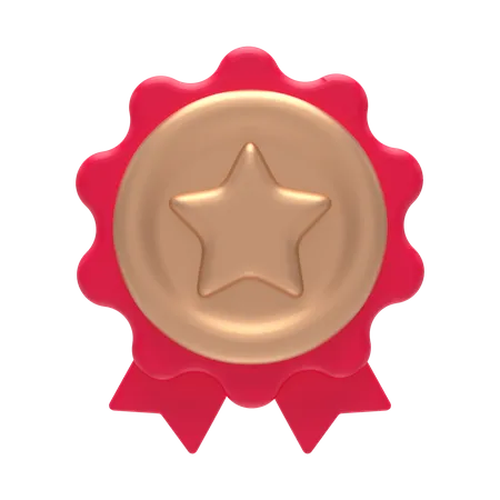 Star Badge  3D Illustration