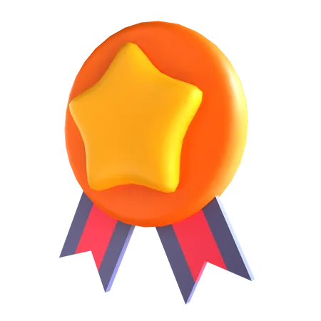 3 D Icon Medal For Education 3D Illustration
