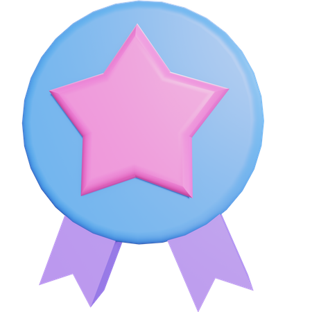 Star badge  3D Illustration