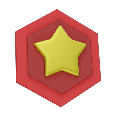 Star Badge 3D Icon