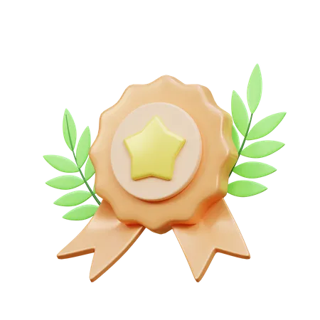 3 D Star Badge Icon Illustration Object 3D Icon