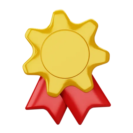 Star Badge Medal  3D Icon