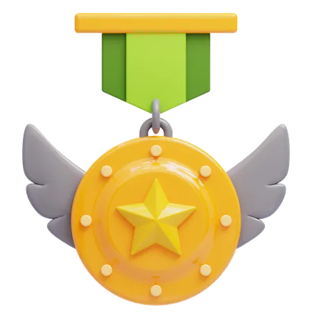 3 D Gold Badge With Star Suitable For Your Projects Related To Reward Award Winning Badges And Trophy 3D Icon