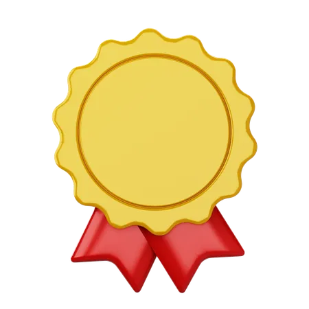 Star Badge Medal  3D Icon