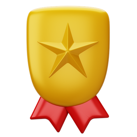 Star Badge Medal  3D Icon