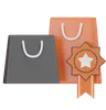 Star Badge Shopping Bags