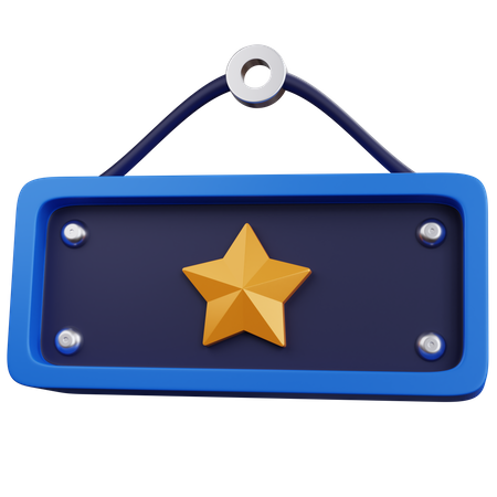 Star Board  3D Icon