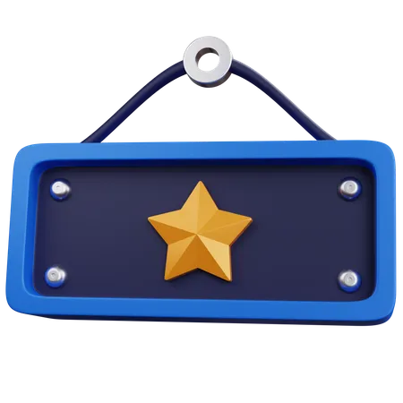 Star Board  3D Icon