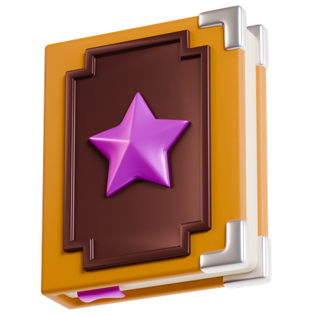 Star Book Game Interface  3D Icon