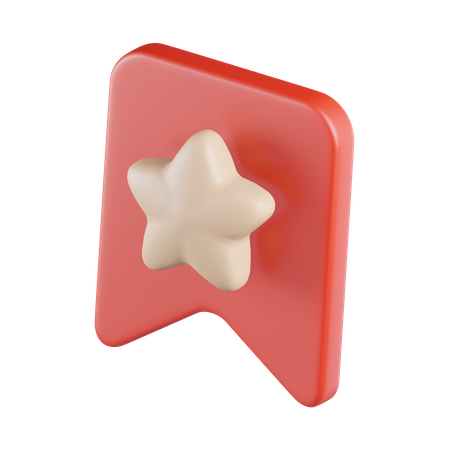 Star Bookmark  3D Icon