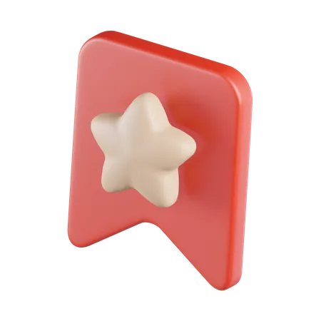 Star Bookmark  3D Icon