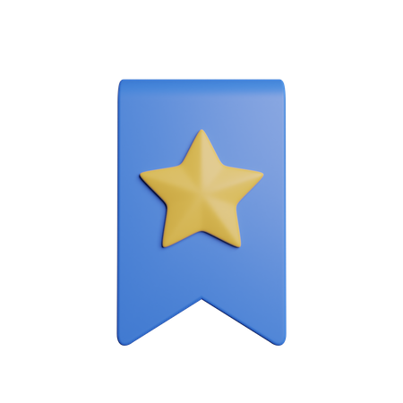 Star Bookmark  3D Icon