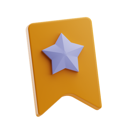 Star Bookmark  3D Icon
