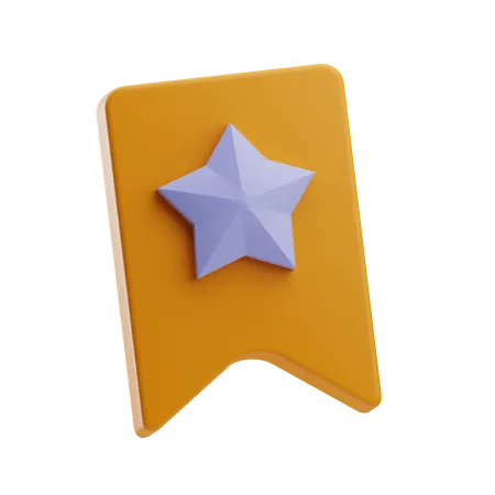 Star Bookmark  3D Icon