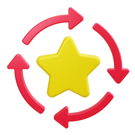 Star Circle  3D Icon