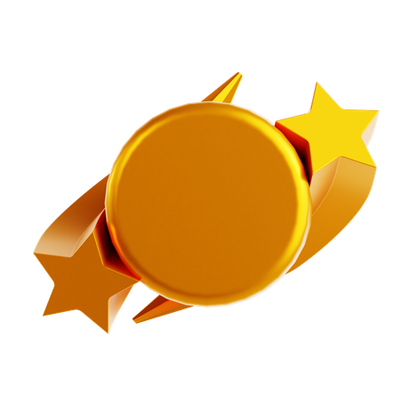 星の丸ラベル  3D Icon