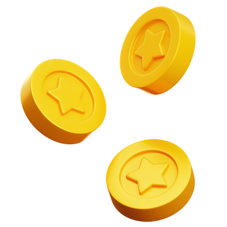 Star Coin  3D Icon