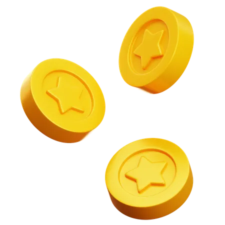 Star Coin  3D Icon