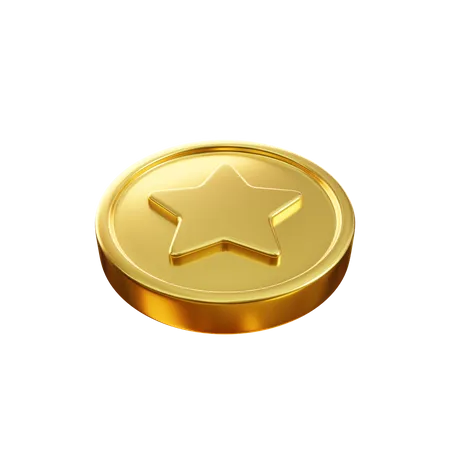 Star Coin  3D Icon