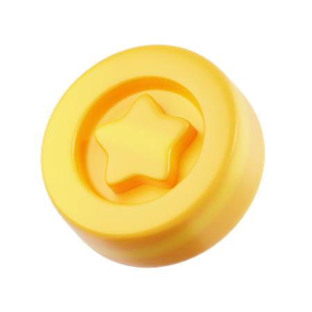 Star Coin  3D Icon