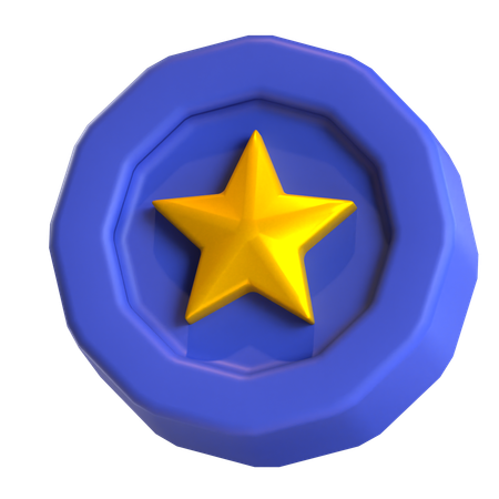 Star Coin  3D Icon