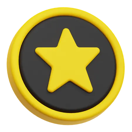 Star Coin  3D Icon