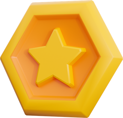 Star Coin  3D Icon