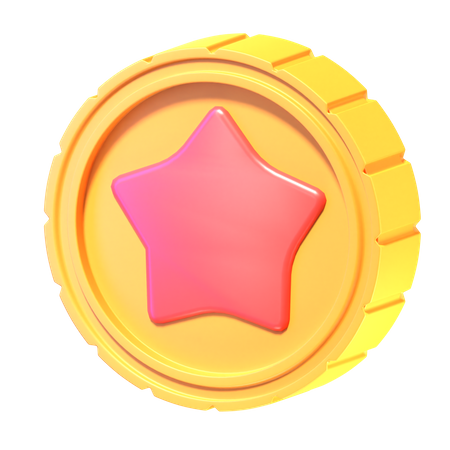 Star Coin  3D Icon
