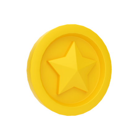 Star Coin  3D Illustration