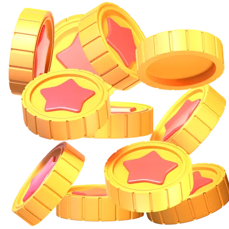 Star Coins  3D Icon