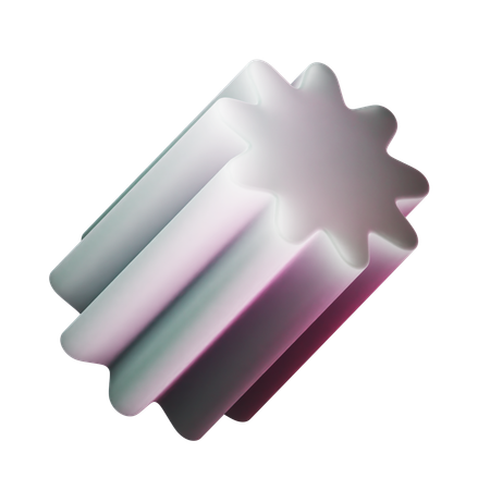 Star Cylinder  3D Icon