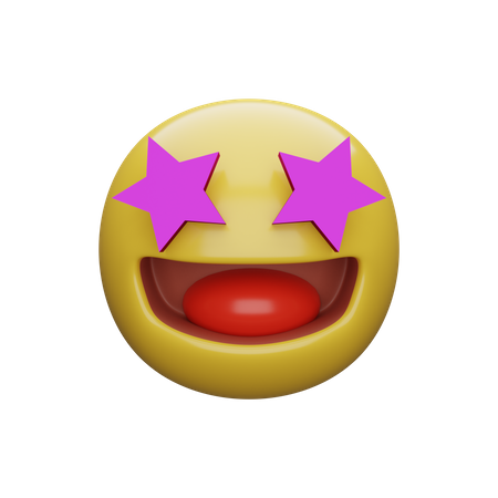 Star Eye  3D Emoji