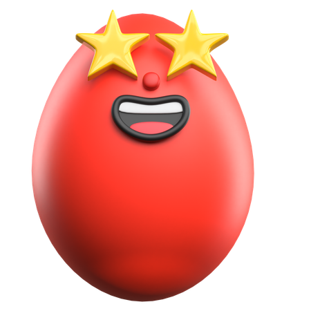 Star Eye Emoji  3D Icon