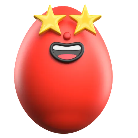 Star Eye Emoji  3D Icon
