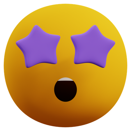 星の目絵文字  3D Icon